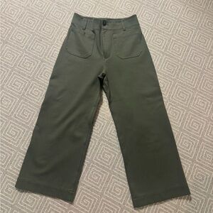 Maeve by Anthropologie green wide leg pants